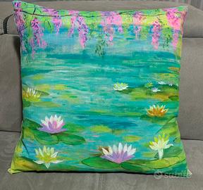Cuscino dipinto a mano