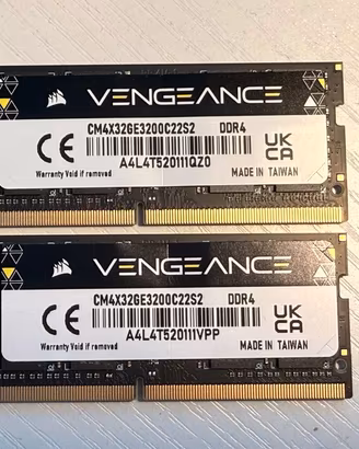 Memoria 2x Corsair Vengeance 32GB DDR4 3200 SODIMM