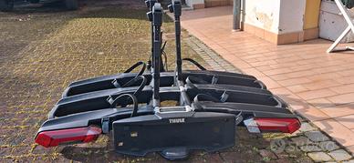 Portabici da gancio traino posto per tre bici