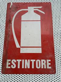 Cartelli vintage estintore
