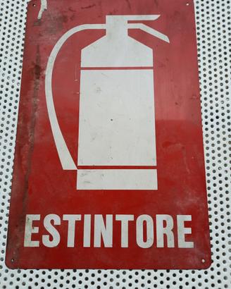 Cartelli vintage estintore