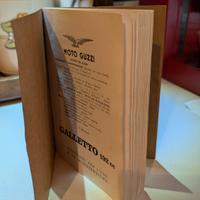Libretto uso e man. Guzzi Galletto 192cc. del 1959
