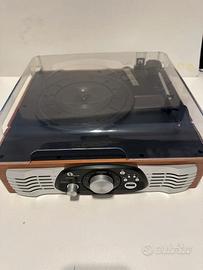 1byone - Giradischi stereo a 3 velocità a cinghia.