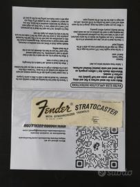Fender Stratocaster 1969 CBS decal 