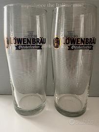 Coppia bicchieri birra Löwenbräu Oktoberfest
