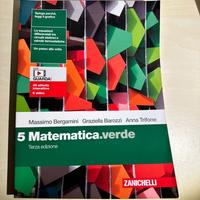 ZANICHELLI Matematica.verde 5° anno - Ottime cond.