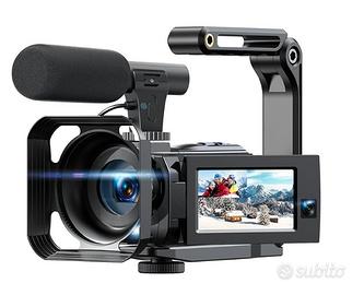 Videocamera 5K Camcorder 56MP Doppio Obiettivo WiF