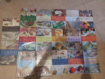 lotto 17 libri gribaudo decoupage doratura pittura