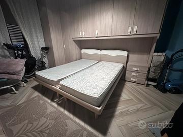 2 letti singolo moderni + comodino e materassi