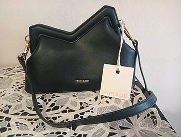 Borsa Miriade nera asimmetrica con tracolla Nuova