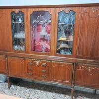 CRISTALLIERA ANTICA LEGNO INTARSIATO 700 VENEZIANO