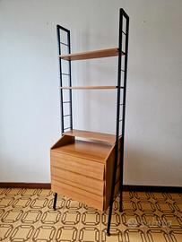 Libreria vintage anni '60 stile Scandinavo