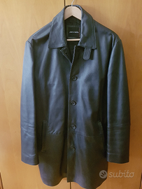 Giaccone lungo pelle Pierre Cardin