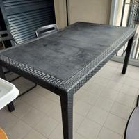 Tavolo da giardino/balcone allungabile