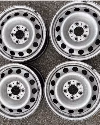 4 - CERCHI IN LAMIERA BMW 6,5X16 5X120 ET46 CB72,6