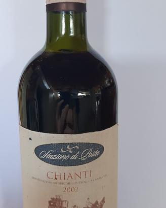 bottiglia di vino Chianti del 2002