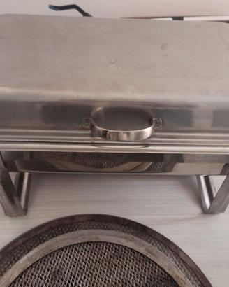 Chafing dish inox GN 1/1 9L + coperchio come nuovo