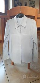 Camicia azzurra piquet elasticizzato
