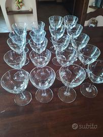 20 Calici Vintage in Vetro