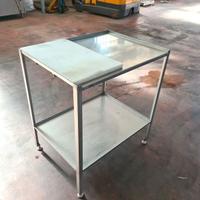 tavolo inox con tagliere per macelleria usato