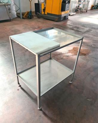 tavolo inox con tagliere per macelleria usato