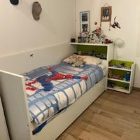 Letto Flaxa + Letto estraibile + testiera