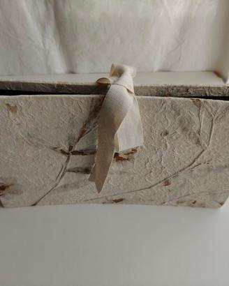 Porta documenti artigianale vintage, a soffietto