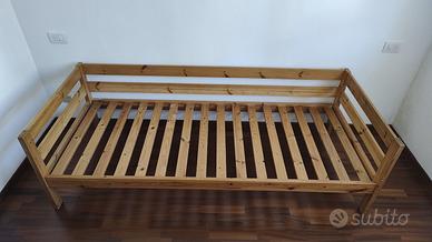 Letto 80X200 in legno a doghe