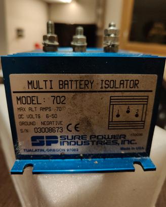 Sure Power 702 Isolatore Batterie 70A Camper