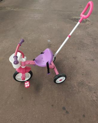 Triciclo Chicco U-Go 2in1 - colore rosa e bianco