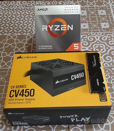 Bundle AMD RYZEN 5 3400G + CORSAIR CV450 + 8GB RAM