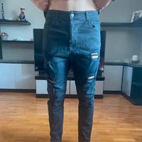 Jeans neri strappati Millionaire