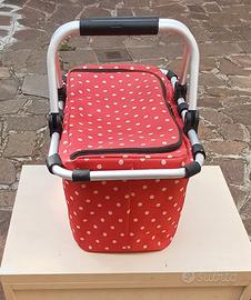 Cestino Della Spesa Pieghevole 25L | Isolato | Con Manigo | Impermeabile | Per Picnic, Viaggi, Shopping - Foto 8