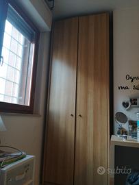 Mobile 2 ante massello color noce