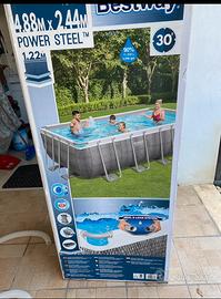 Piscina 4,,88x2,44 Fuori terra