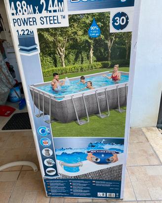 Piscina 4,,88x2,44 Fuori terra