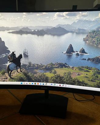 Monitor Philips 27” Curvo VA 75Hz – Perfetto stato