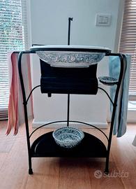 Lavabo in Ferro Battuto ceramica di Albisola