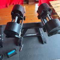 Coppia Manubri regolabili 2 32 + rastrelliera