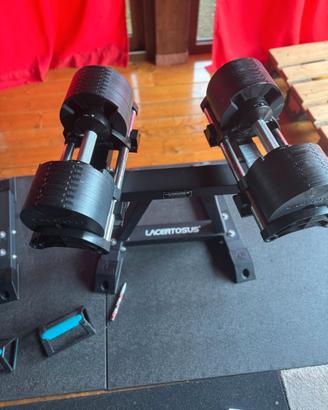 Coppia Manubri regolabili 2 32 + rastrelliera