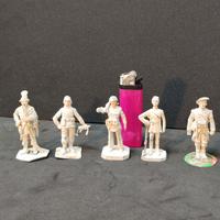 Soldatini di piombo 6 cm Lotto 5 pz vintage 