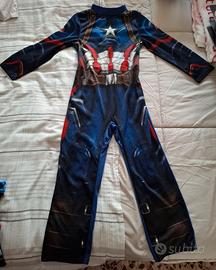COSTUME CAPITAN AMERICA 5-6 ANNI 