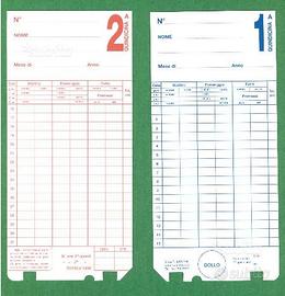 Cartellini per timbracartellini saody