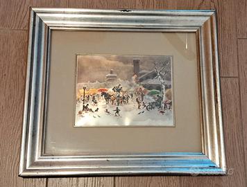 "Festa di sant'Ambrogio" incisione su lastra