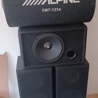 materiale hi-fi VHS musicassetta subwoofer casse 