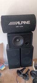materiale hi-fi VHS musicassetta subwoofer casse 
