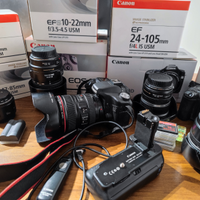 Canon eos 50D + 6 obbiettivi + accessori