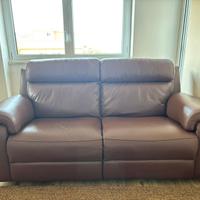 Divano poltrone&sofa 2 posti in vera pelle-relax