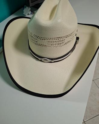 capello da cowboy Western in paglia bangora