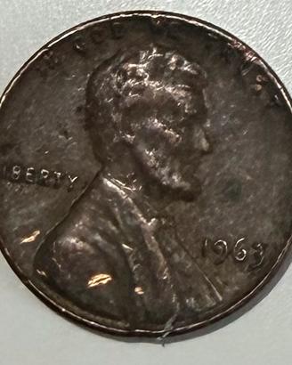 Moneta 1 Penny USA 1963 Abraham Lincon